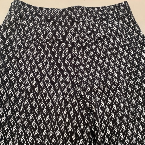 Anthropologie Pants Adult Small Black&White Elevenses High Waist Wide Leg Women - Picture 3 of 11